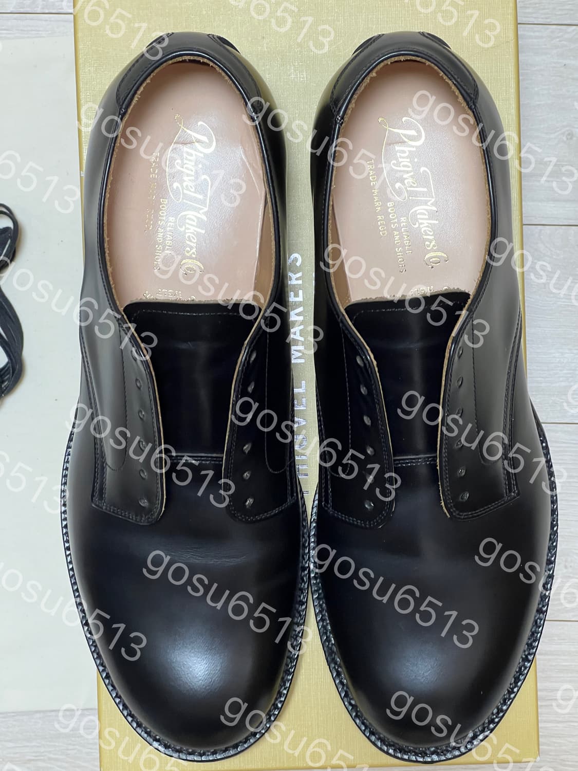 [us 7]피그벨 서비스 슈즈 블랙 상품이미지3