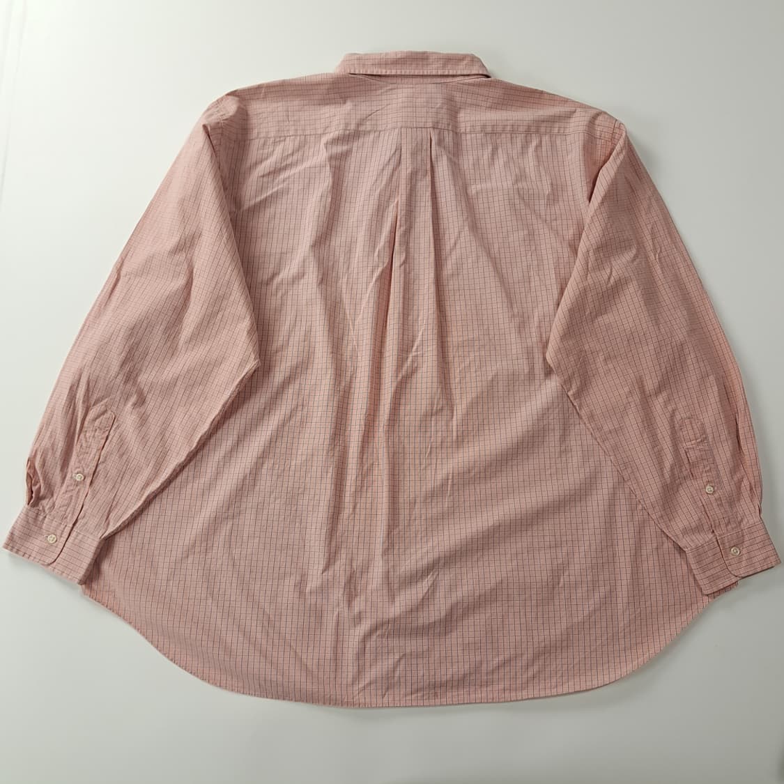 CK336 3XB 폴로 00s 오렌지피치 윈도우페인 체크 셔츠 남방 상품이미지6