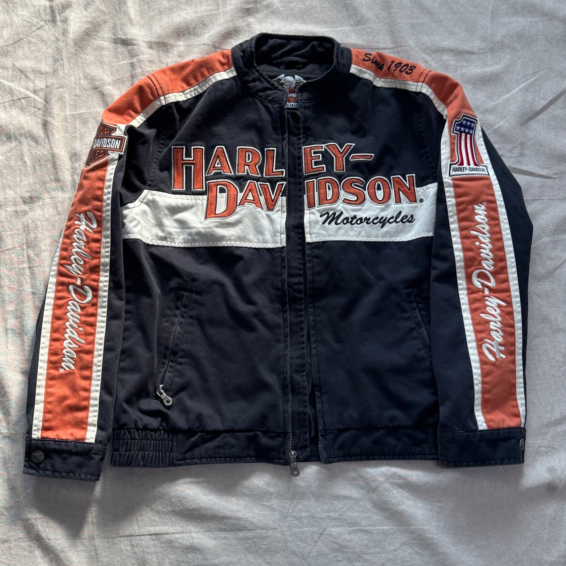할리데이비슨 빈티지 빅로고 워크자켓 100 상품이미지1