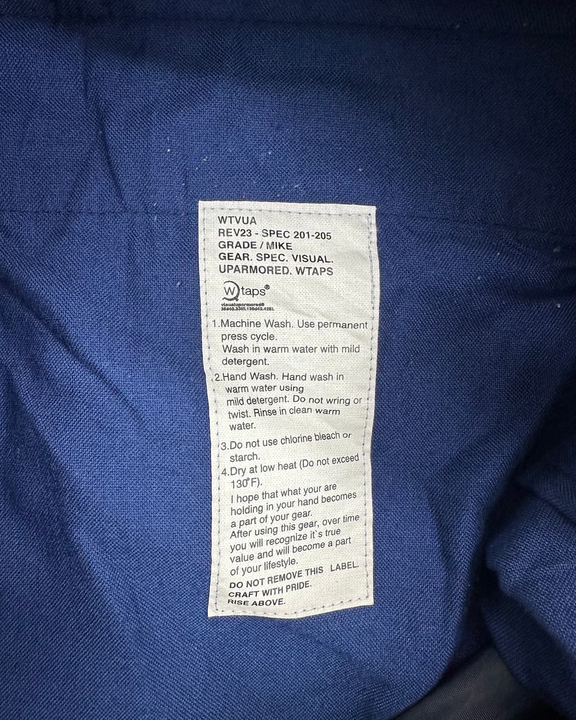 (허단43)WTAPS 울 카고 팬츠-M1199 상품이미지5