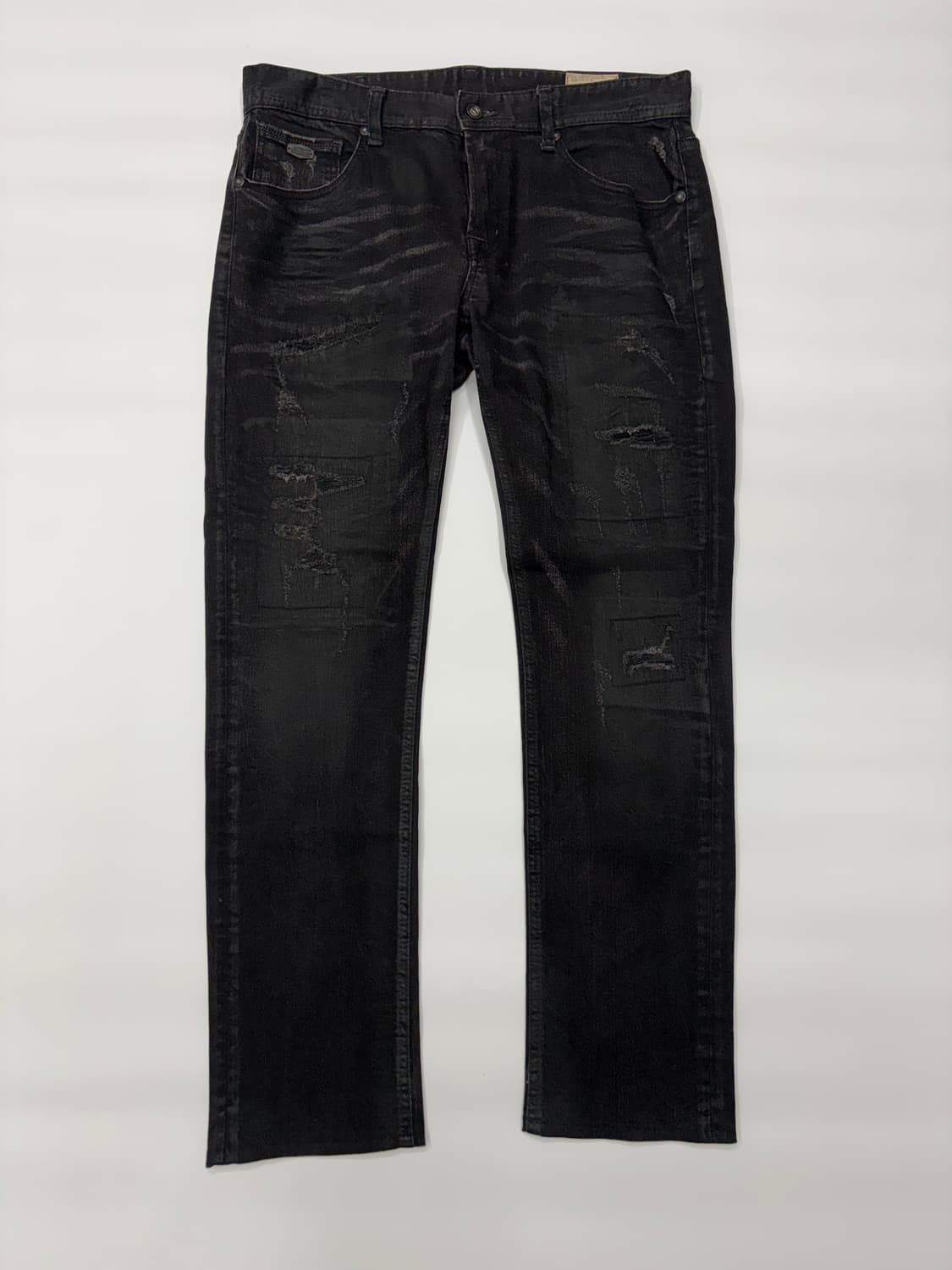 Buckroo 버커루 블랙 디스트로이드 데님 청바지 상품이미지1