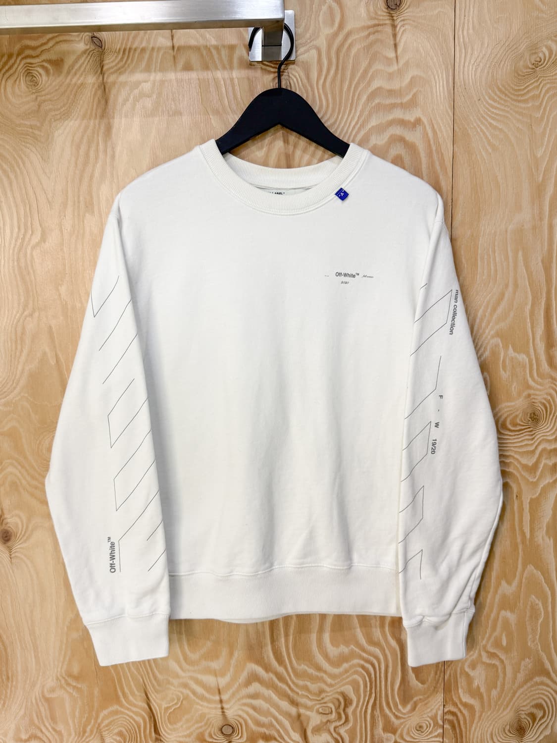 오프화이트 19FW 다이애그 언피니쉬드 크루 상품이미지3