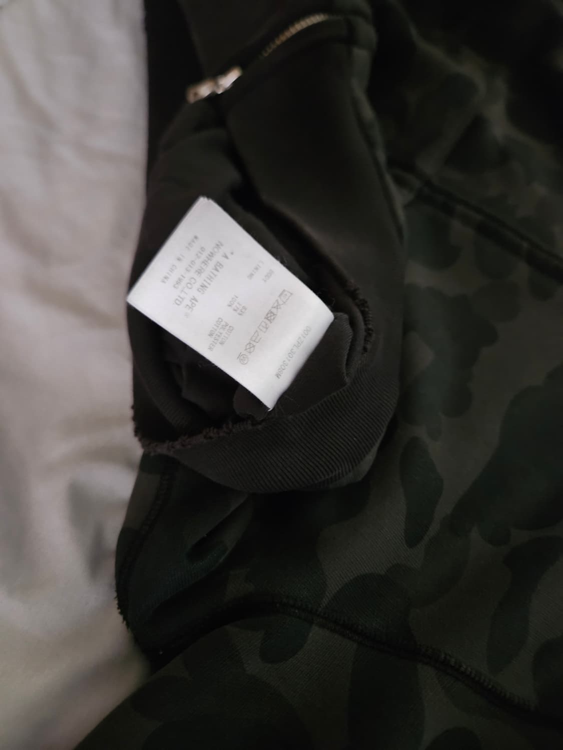 베이프 퍼스트 카모 후드집업 블랙 상품이미지5