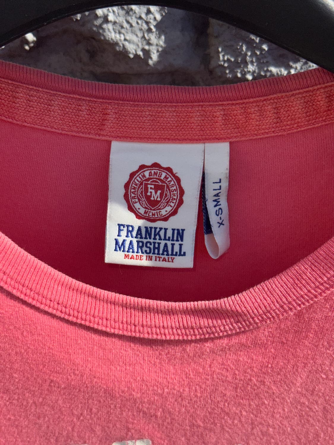 Franklin marshall 빈티지 핑크 반팔티셔츠(xs) 상품이미지2