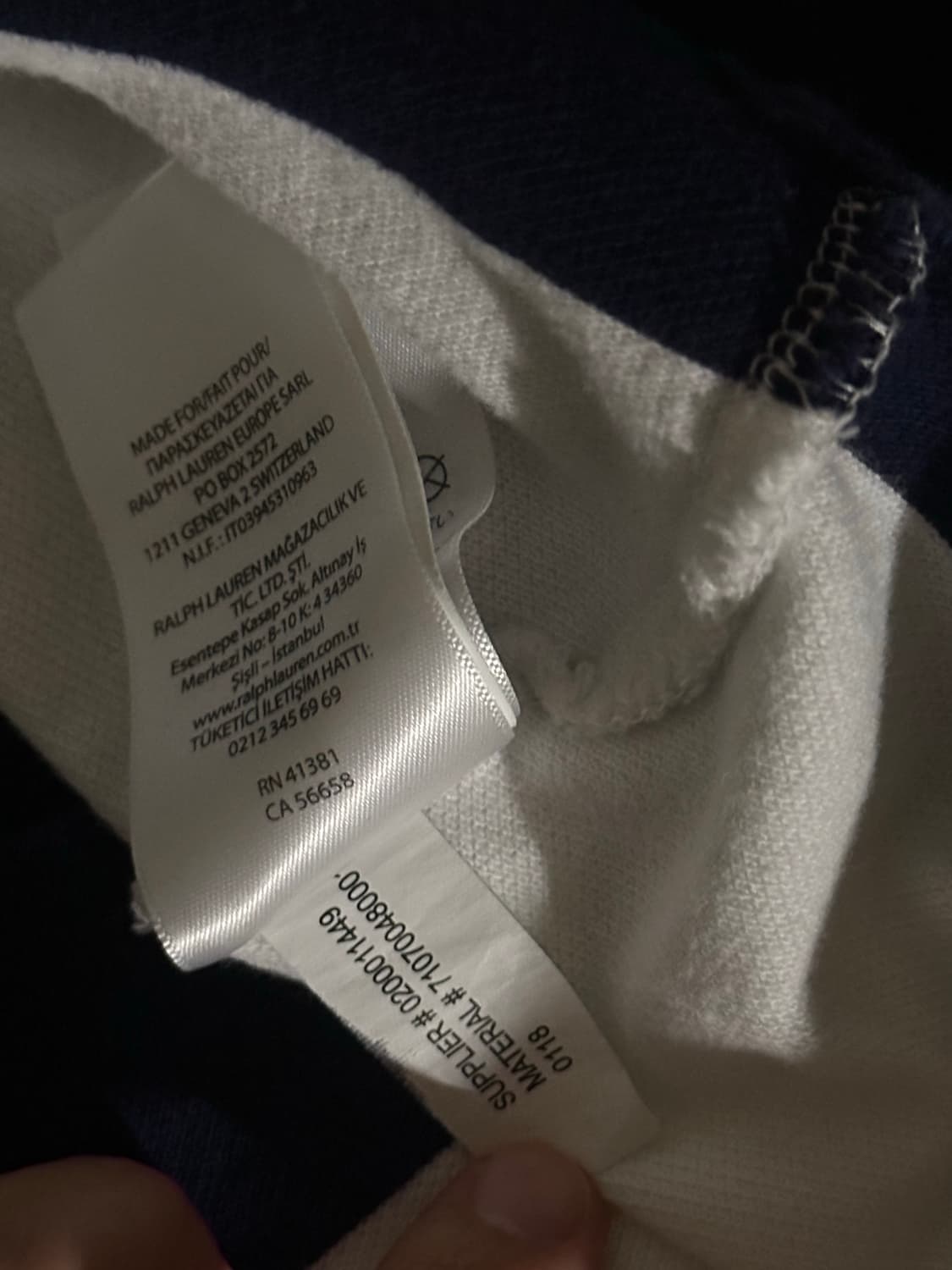 폴로 랄프로렌 USA 반팔카라티 S 상품이미지4