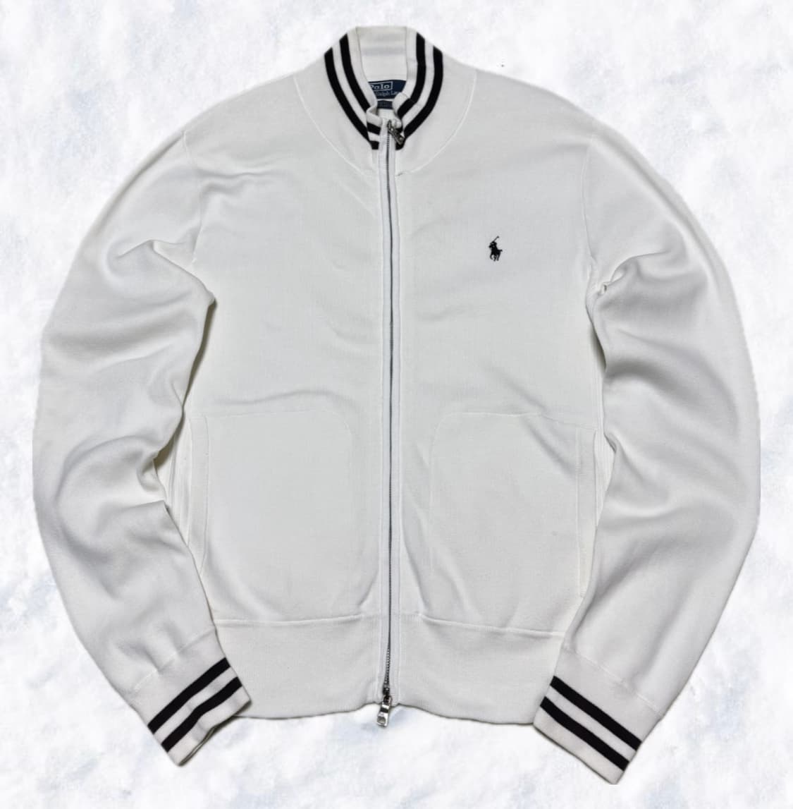 폴로 랄프로렌 화이트 투웨이 집업 상품이미지1