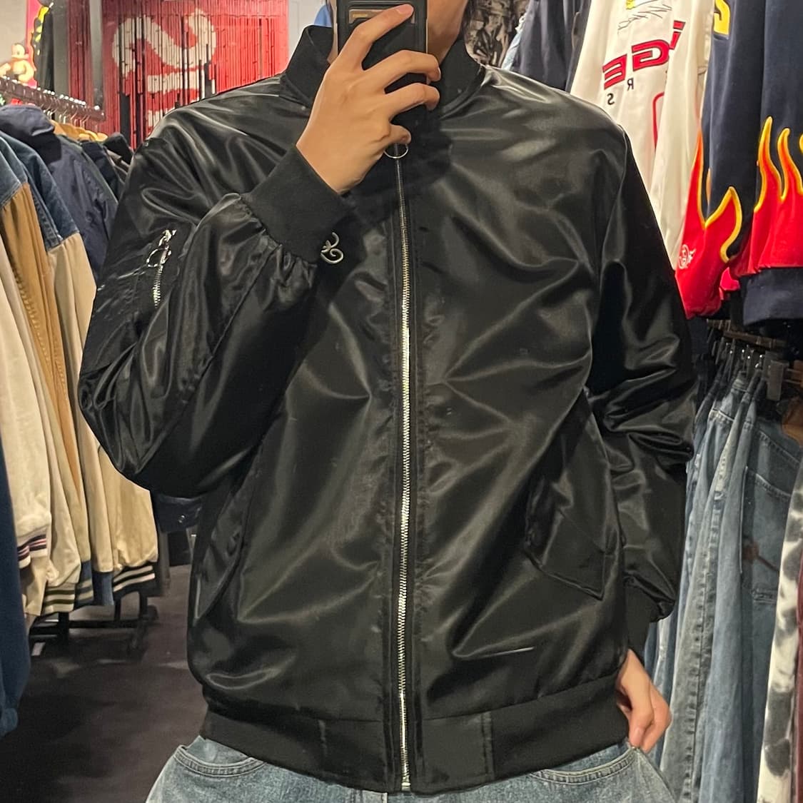 [IM] Vtg 블랙 자수 스카쟌 상품이미지5