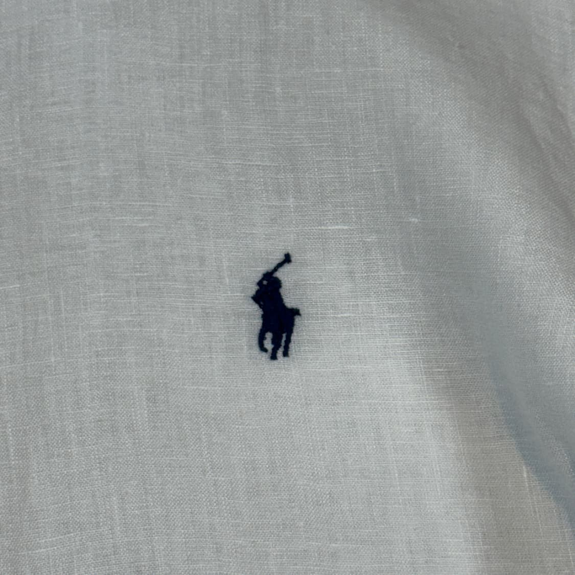 M) 폴로 랄프로렌 클래식핏 화이트 린넨 셔츠 T91 상품이미지4