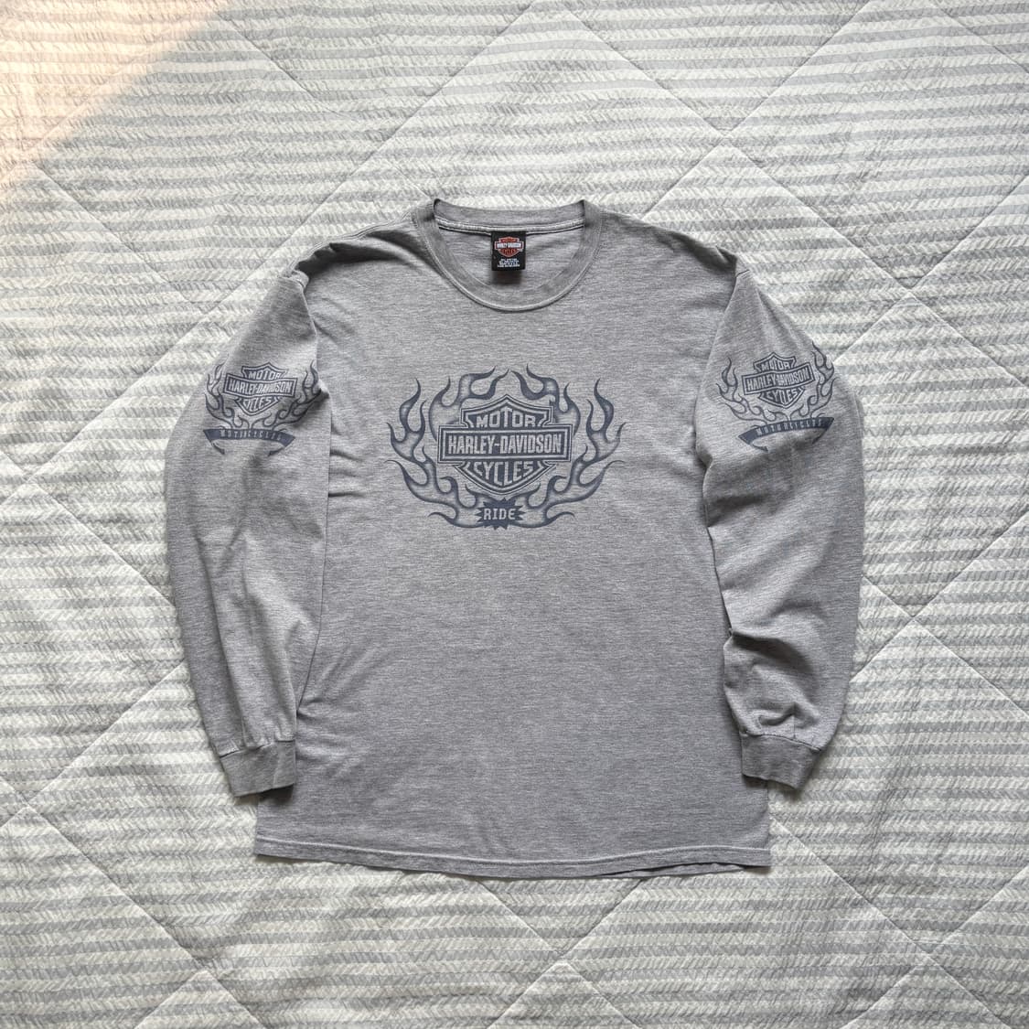 빈티지 할리데이비슨 플레임 롱슬리브 티셔츠 상품이미지1