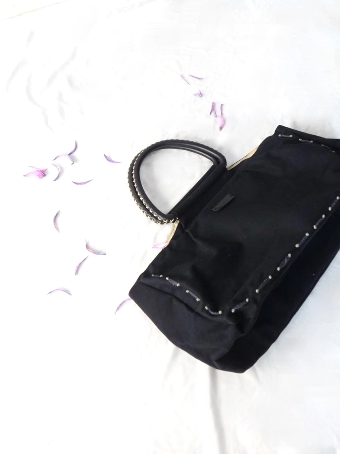 AGNES B stitch hobo bag / black 상품이미지2