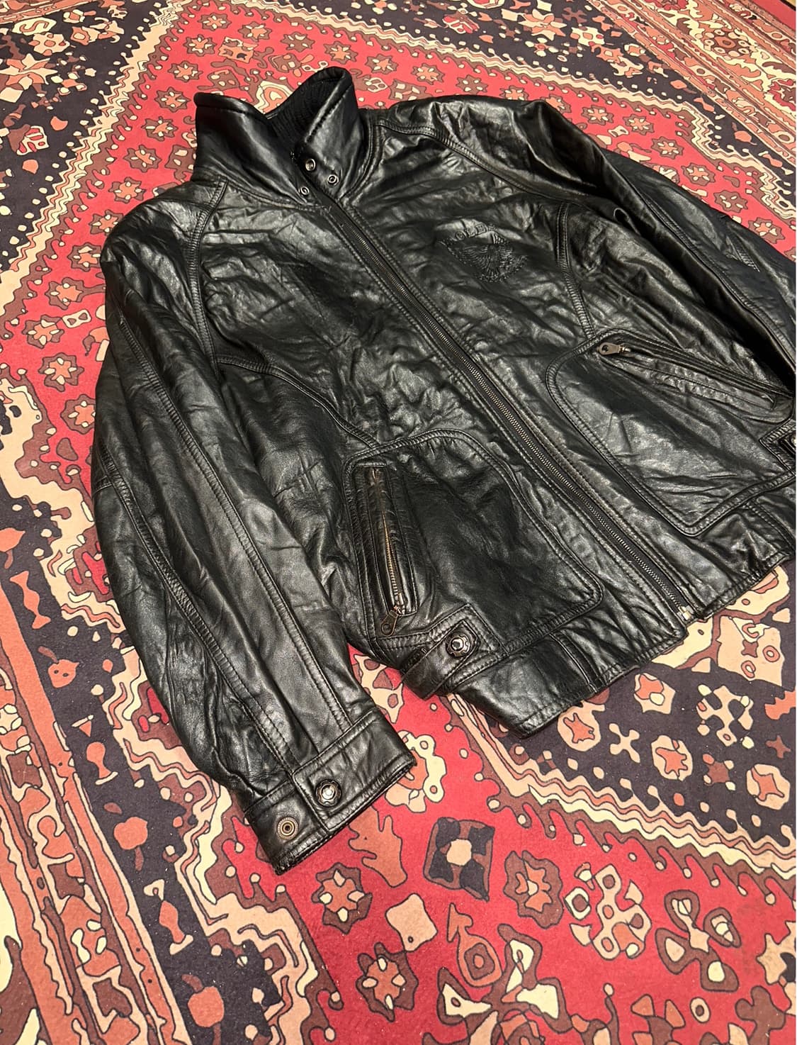 ( XL-2X ) 가죽자켓 봄버자켓 레더자켓 빈티지가죽 아메카지 워크웨어 상품이미지5