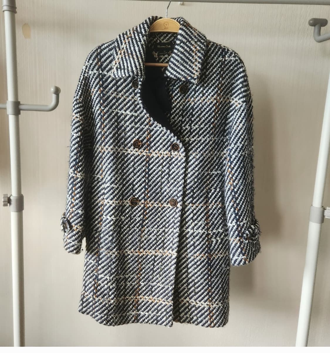 마시모두띠 더블 헤링본 울코트 상품이미지3