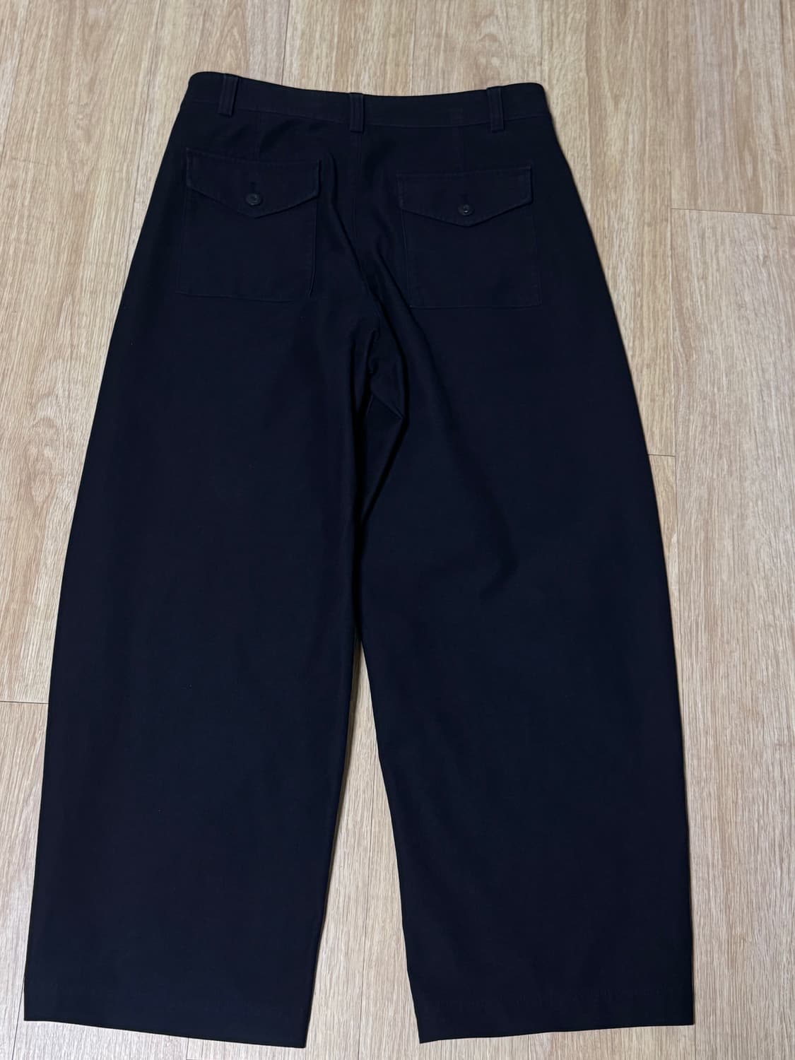 유니클로 저지배럴레그 팬츠 네이비 xl 상품이미지3