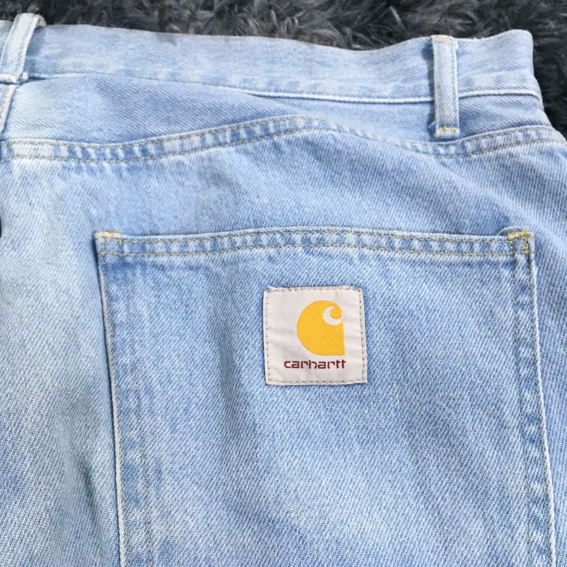 투티/A4 Carhartt 36 연청 배기팬츠 와이드 상품이미지3