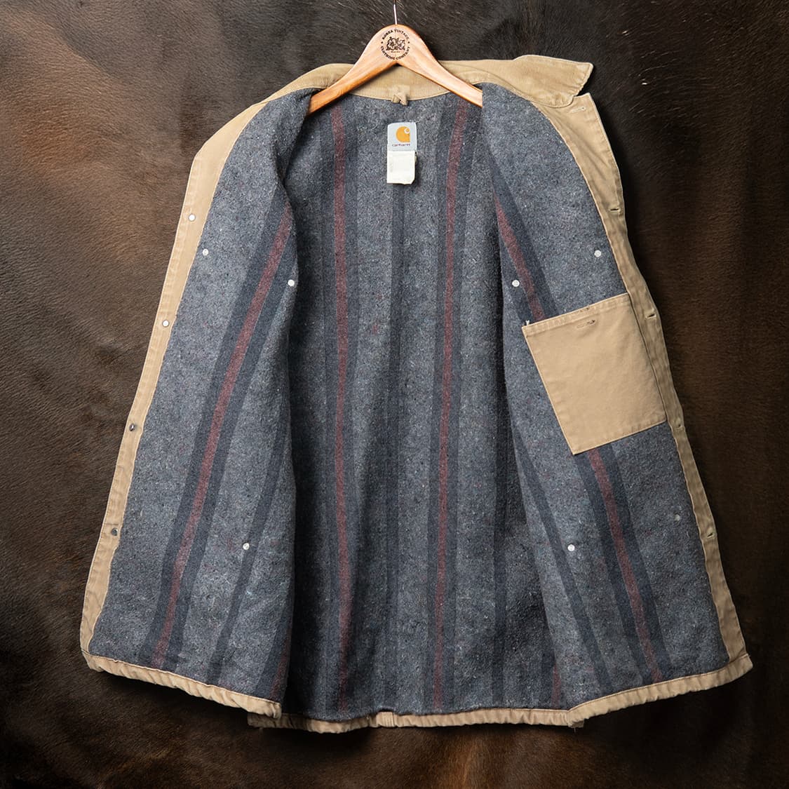 [120] 00s 칼하트 USA 메이드 C02 블랭킷 라이닝 쵸어코트  상품이미지10