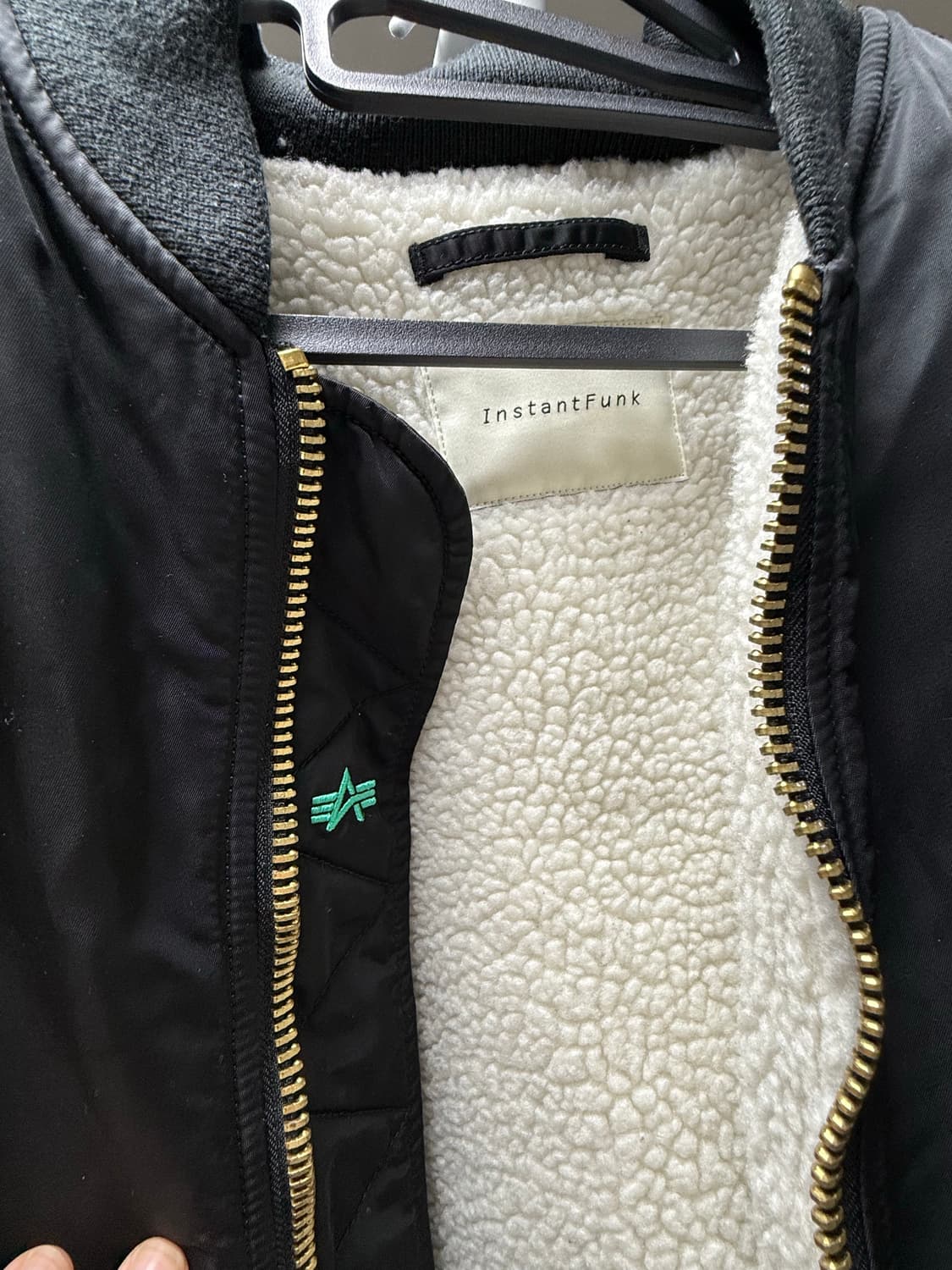 인스턴트펑크 x 알파인더스트리 MA-1 블랙 XL 상품이미지7