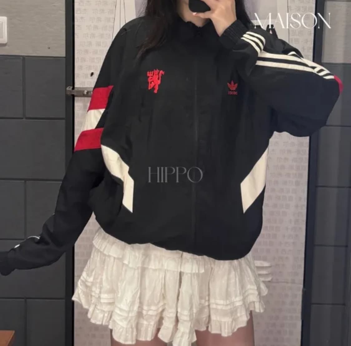 아디다스 바람막이 맨체스터 유나이티드 트랙탑 자켓 IS6525 상품이미지1