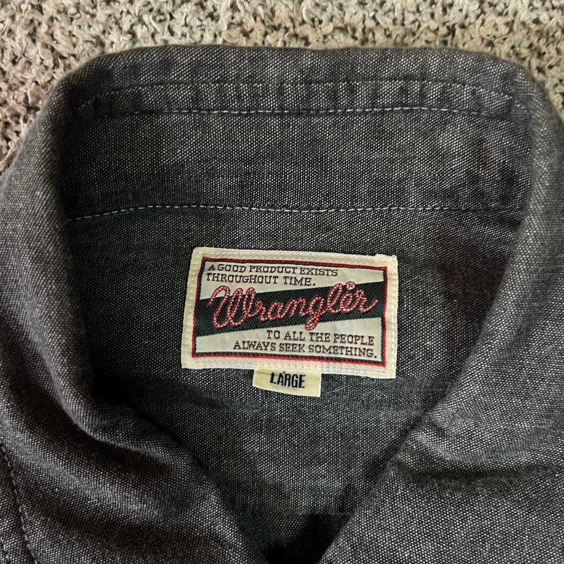 랭글러 데님 반팔 셔츠 상품이미지3