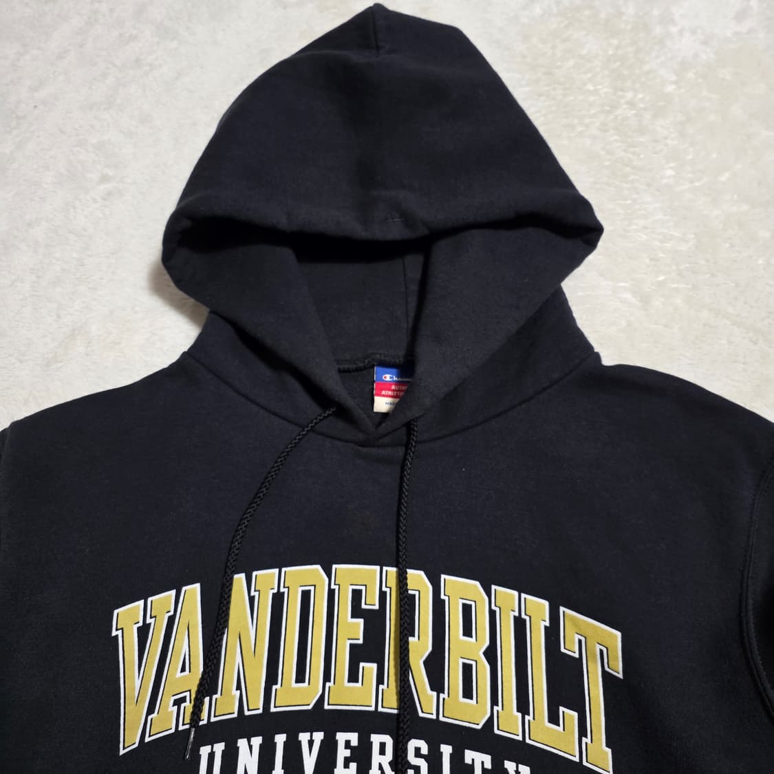 (S)챔피온 90s 밴더빌트 후드티 블랙 상품이미지2