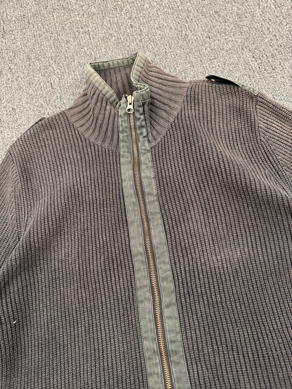 M)BUONA GIRNATA 빈티지 니트집업 상품이미지3