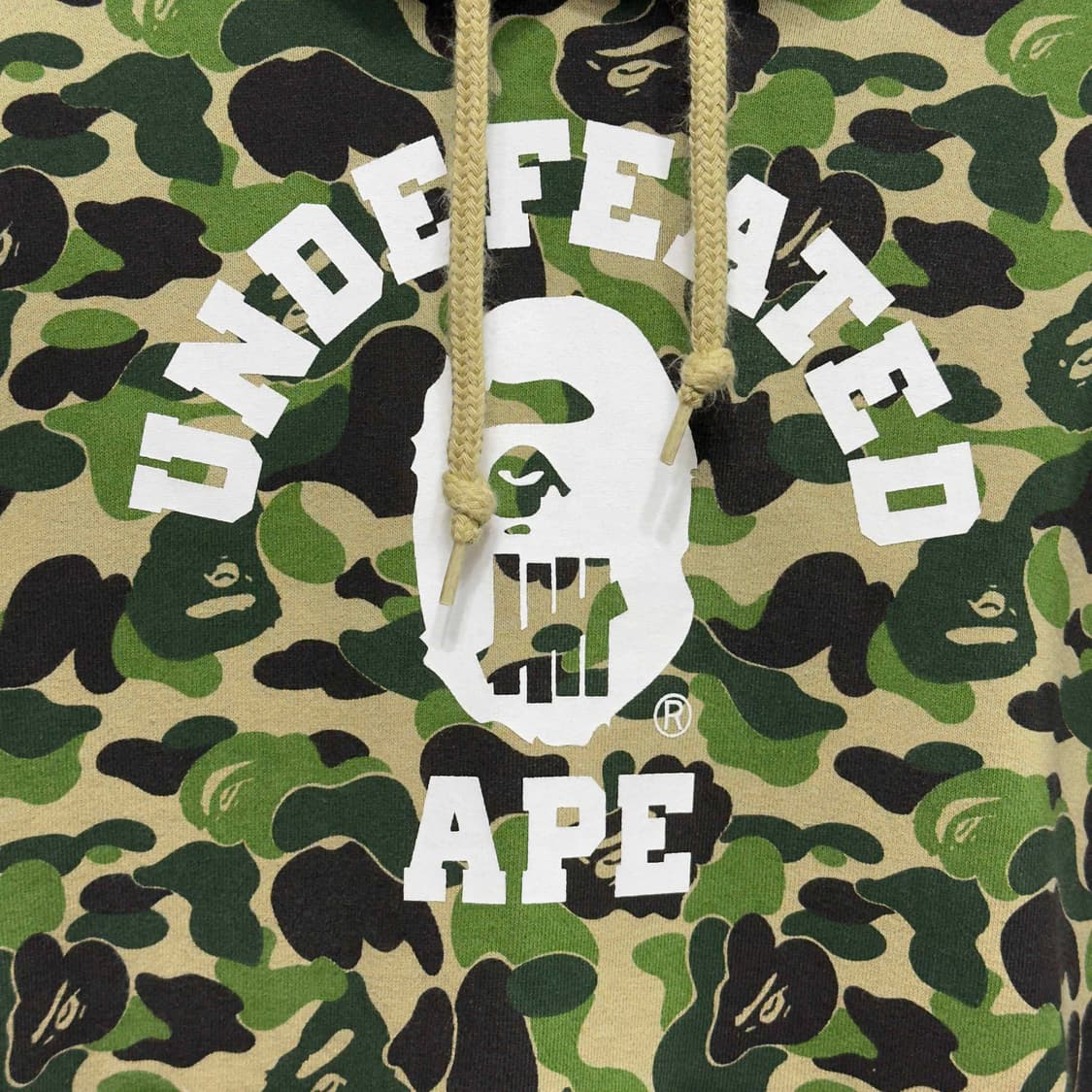 Bape X Undefeated 카모 후드 티셔츠 상품이미지2
