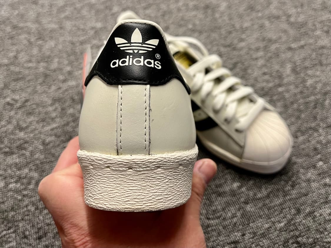 [220] 아디다스 슈퍼스타 80s 디럭스 빈티지화이트블랙 새제품  상품이미지5