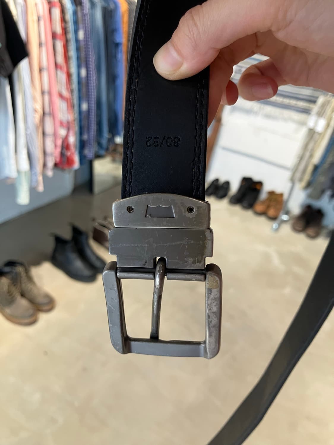 Levi‘s 스티치 레더 벨트 상품이미지7