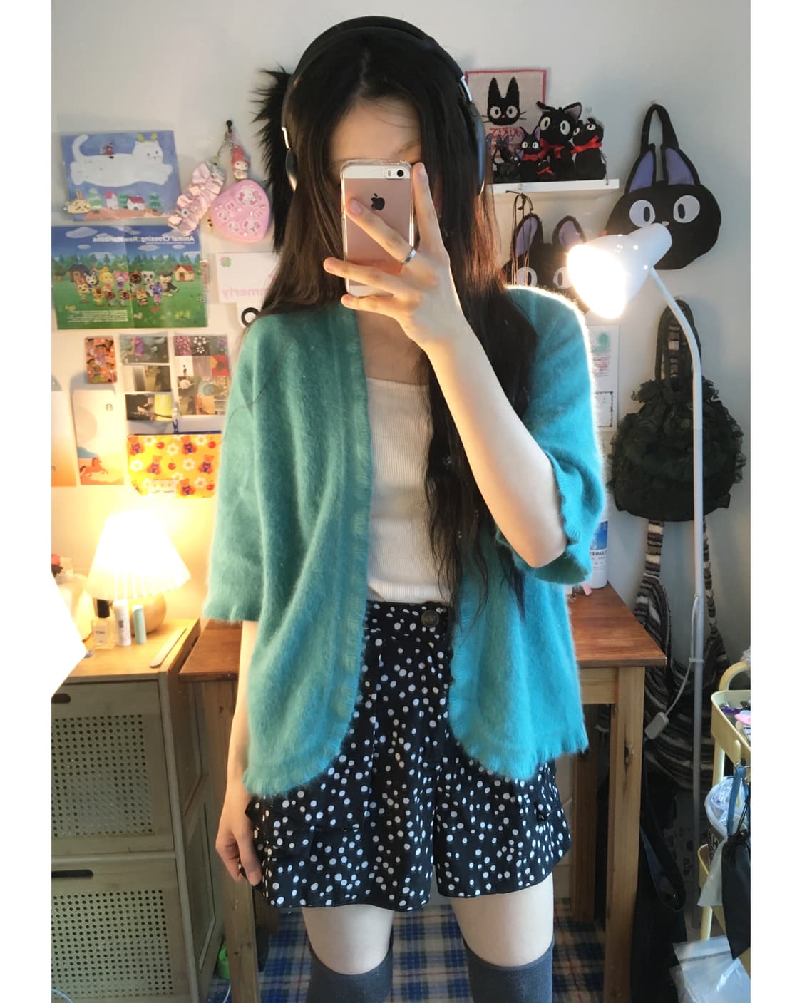 VINTAGE ANGORA TOUCH CARDIGAN MINT 상품이미지1