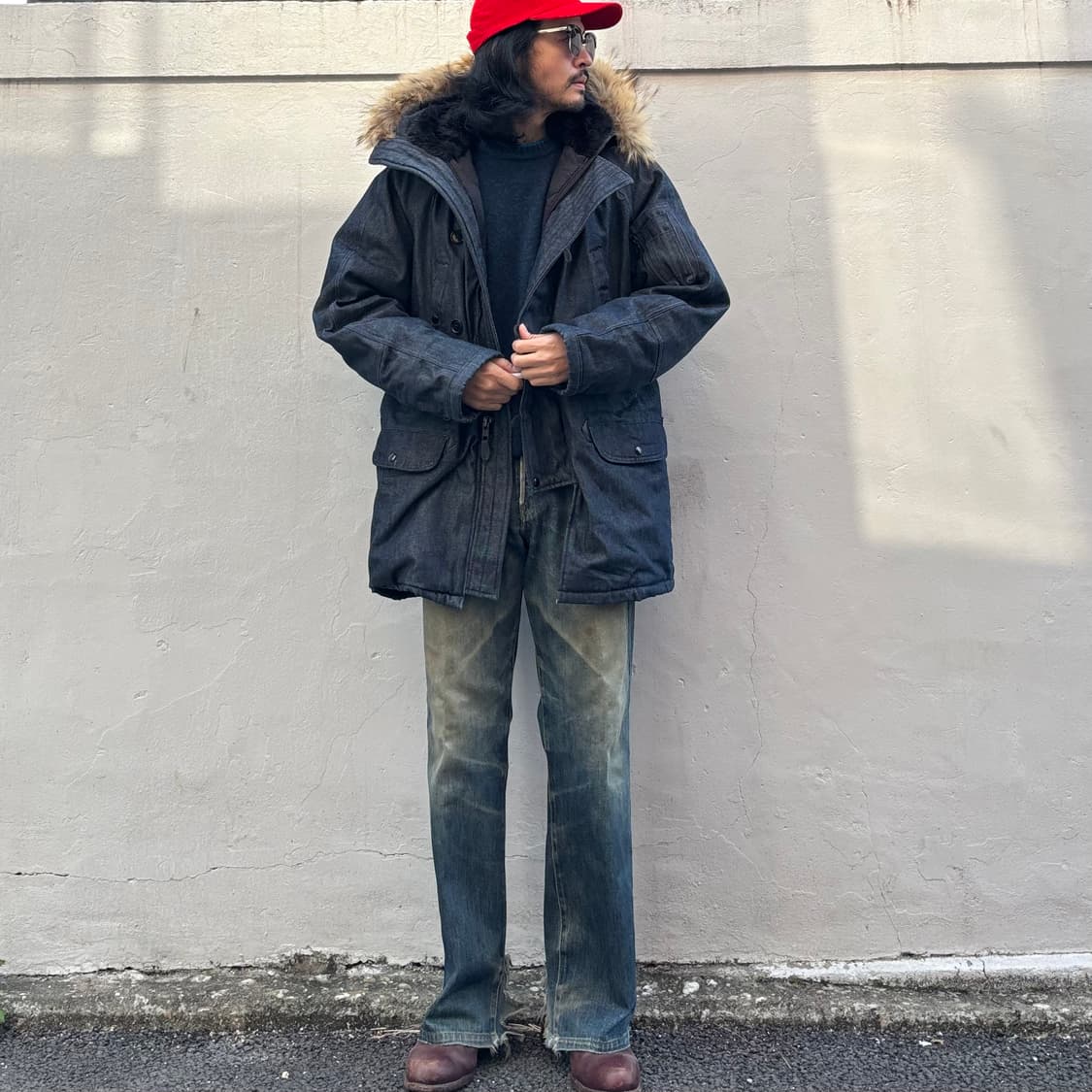 미국 스피왁 데님 n3b 파카 상품이미지8