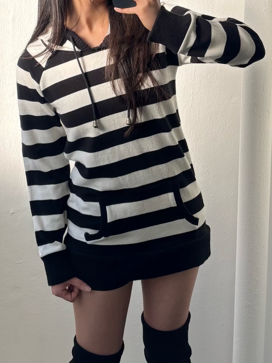 Japanese Vintage Stripe Knit Hood  상품이미지5