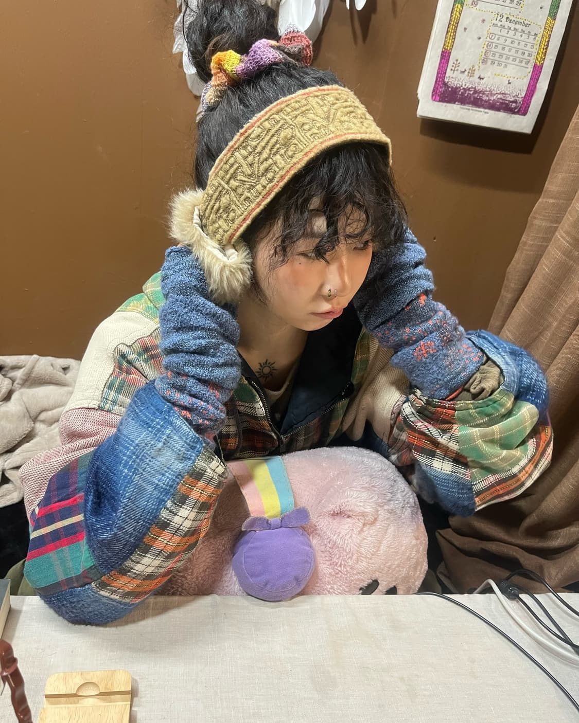 캐피탈 패턴 핸드워머 상품이미지8