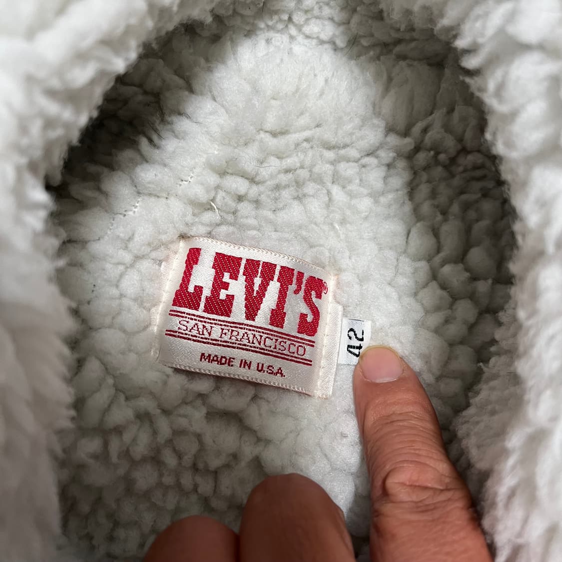 1980s vintage Levi’s Sherpa Trucker Jack 상품이미지5