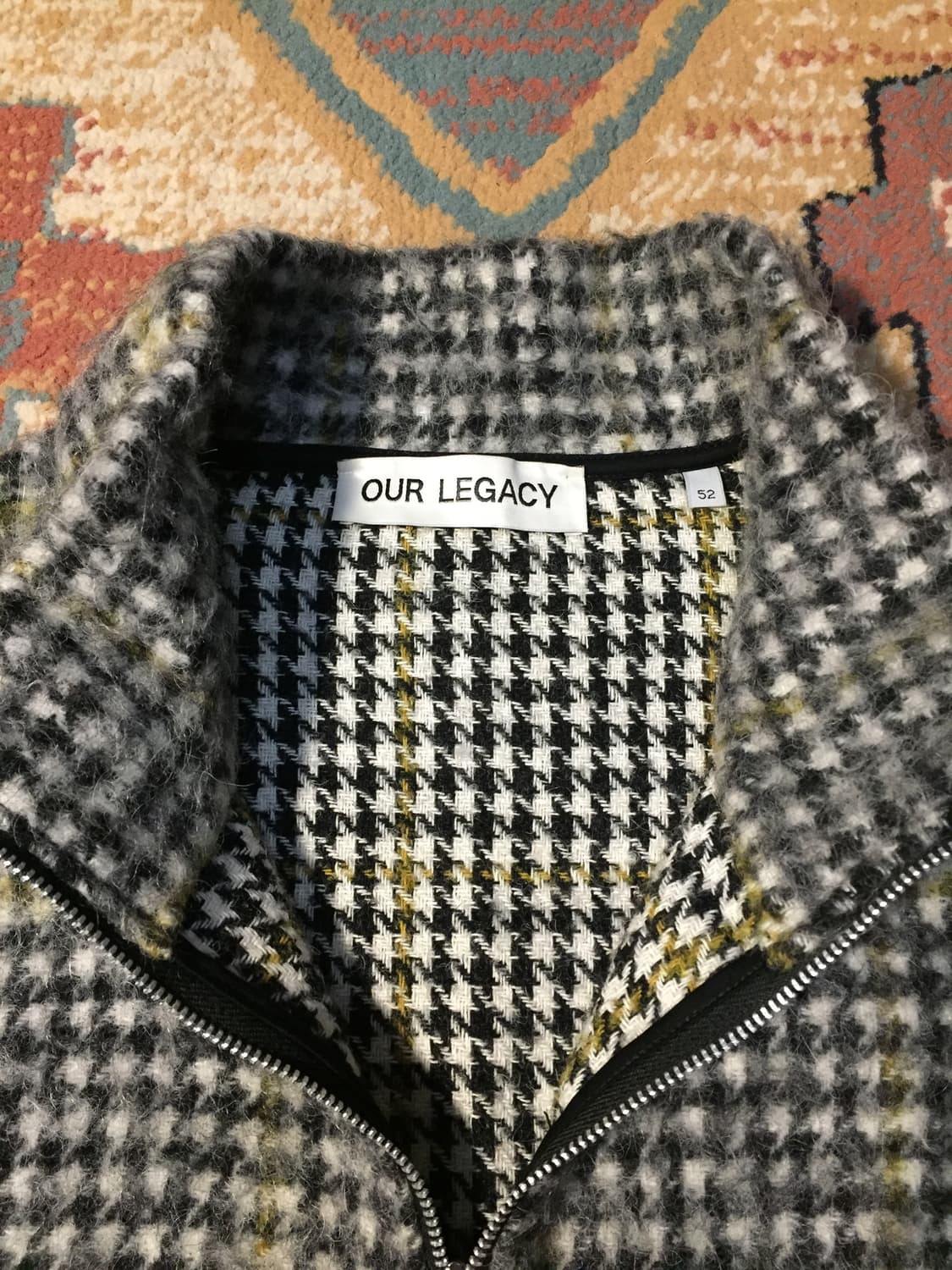 새상품 아워레가시 모헤어 슈렁큰 풀 집업 상품이미지3