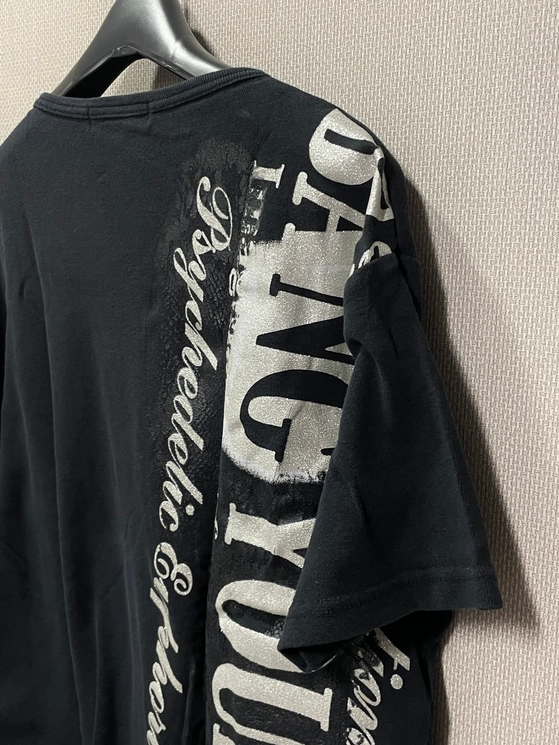 Y2k 큐빅 프린팅 브이넥 반팔 탑 상품이미지6