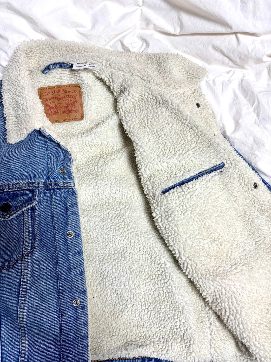 (착샷O) 리바이스(Levi's) 쉐르파 양털 데님 청자켓 상품이미지4