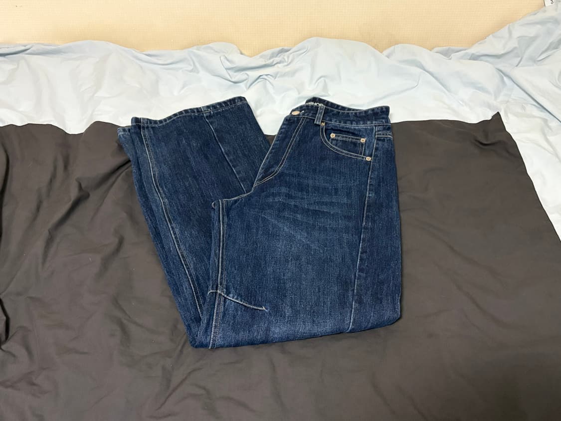 오들리워크샵 워시드 진 인디고 상품이미지2