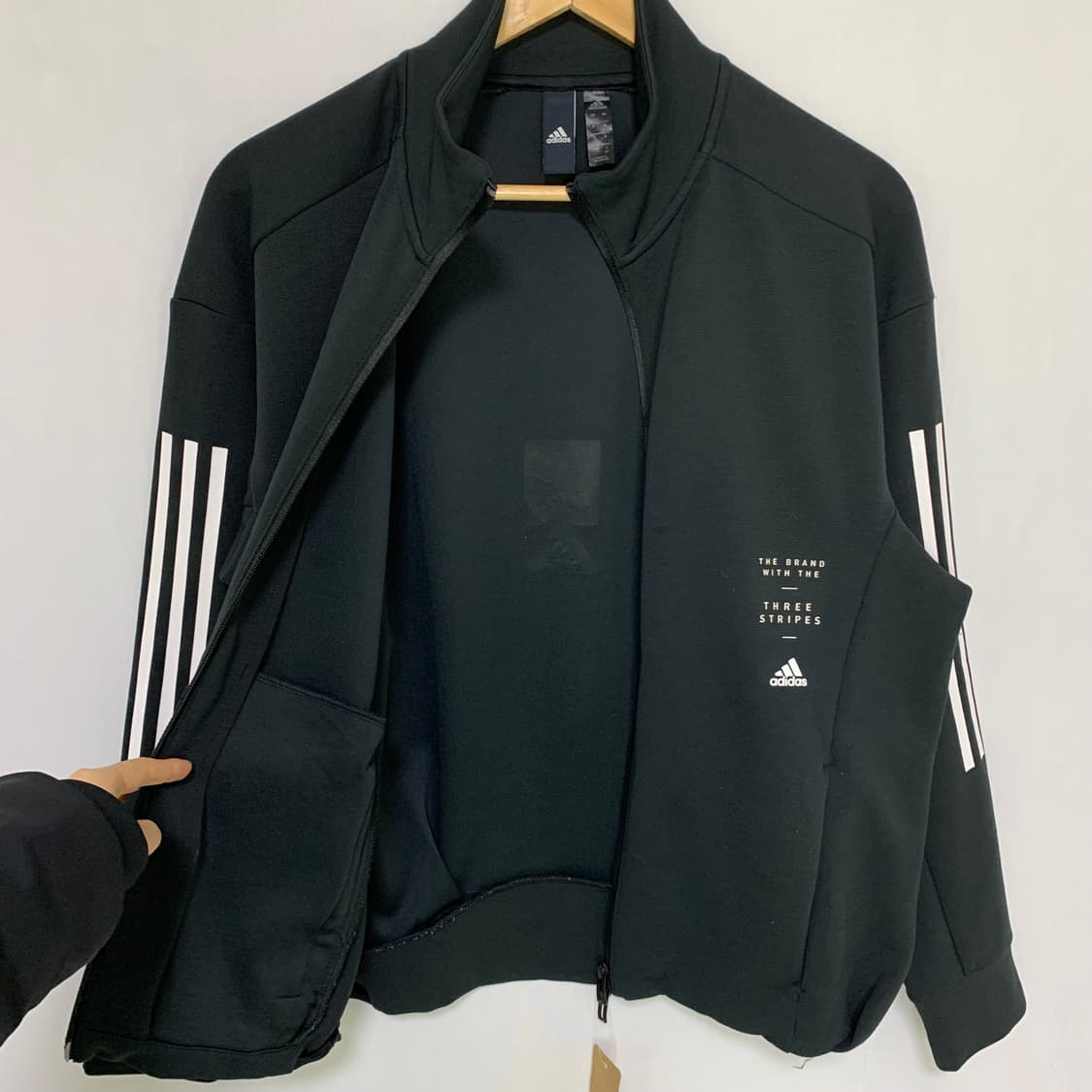 아디다스 삼선 트랙탑 블랙 빈티지 무채색 져지 고프코어 00s 2010 상품이미지5