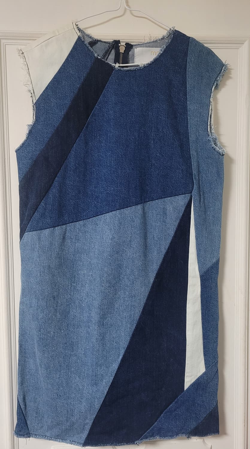 마쥬 패치워크 데님 원피스 상품이미지1