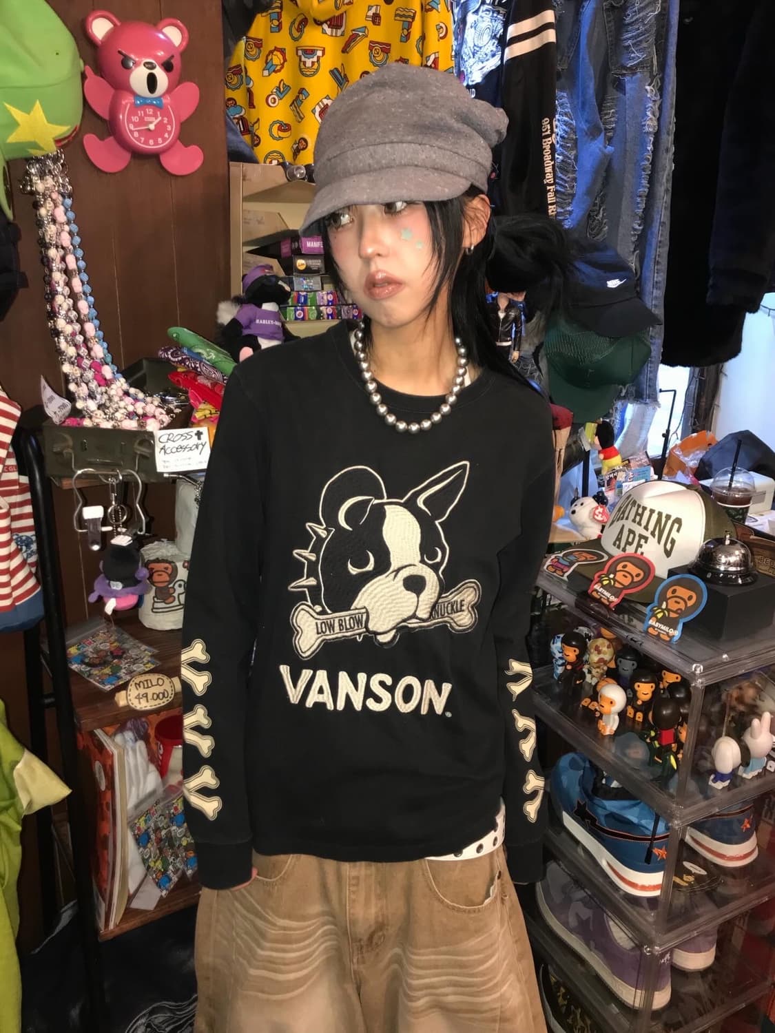 Vanson Leathers Dog&Bone Patch L/S 상품이미지1
