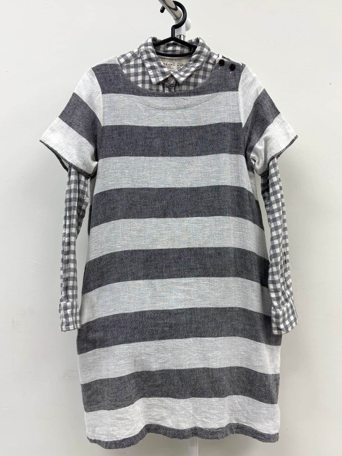 빈티지 셔츠 벌룬핏 원피스 코디 세트 상품이미지6