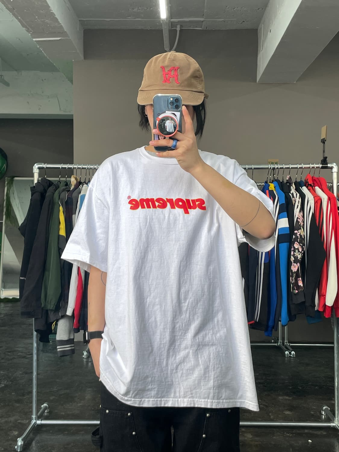 supreme 슈프림 핀라인 반팔 티셔츠(24SS) 상품이미지1