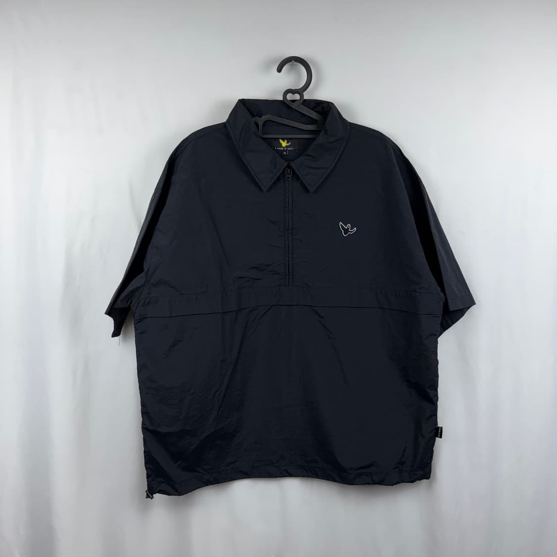 (XL) 와릿이즌 나일론 반팔 아노락 블랙 상품이미지2