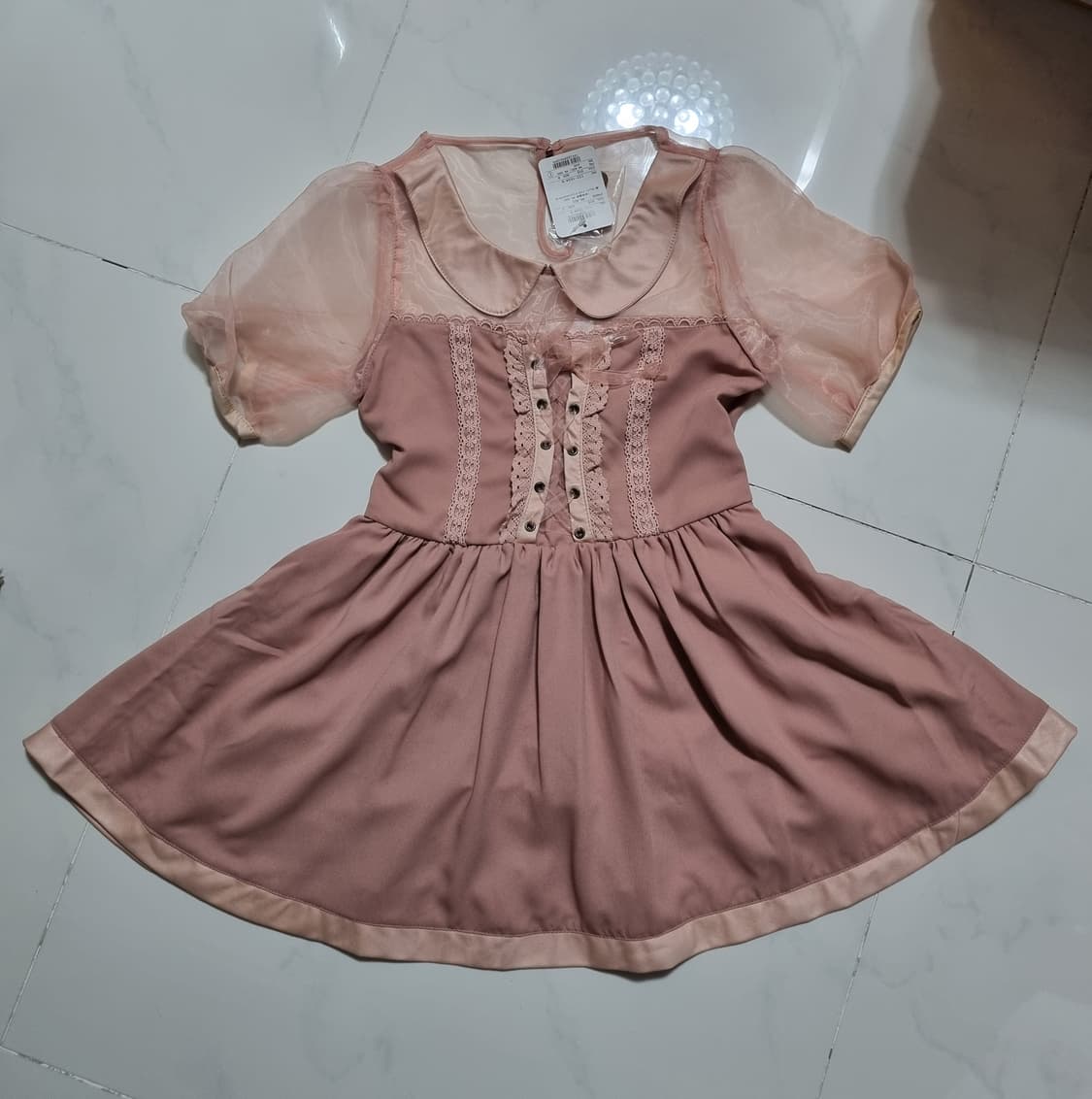 lizlisa 리즈리사 오가닉 핑크 원피스 상품이미지4