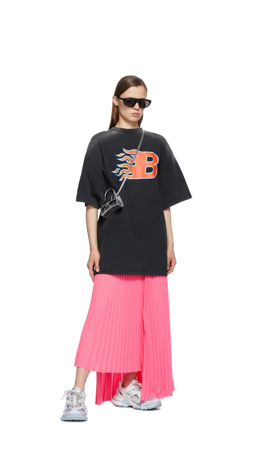 (M)발렌시아가 플레임 B로고 티셔츠 새상품 상품이미지2