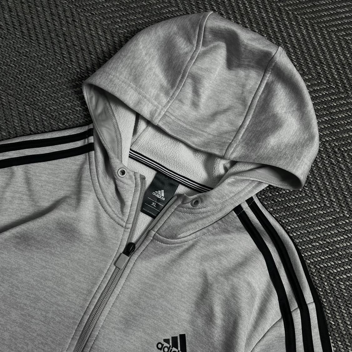 아디다스 에센셜 사이드 라인 그레이 트랙 후드집업y 4137 상품이미지6