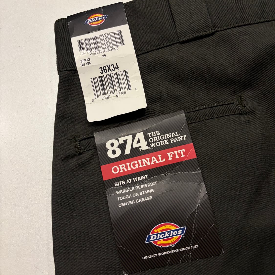 [36x34] 디키즈 874 OG 워크 팬츠 카키 C417 상품이미지4