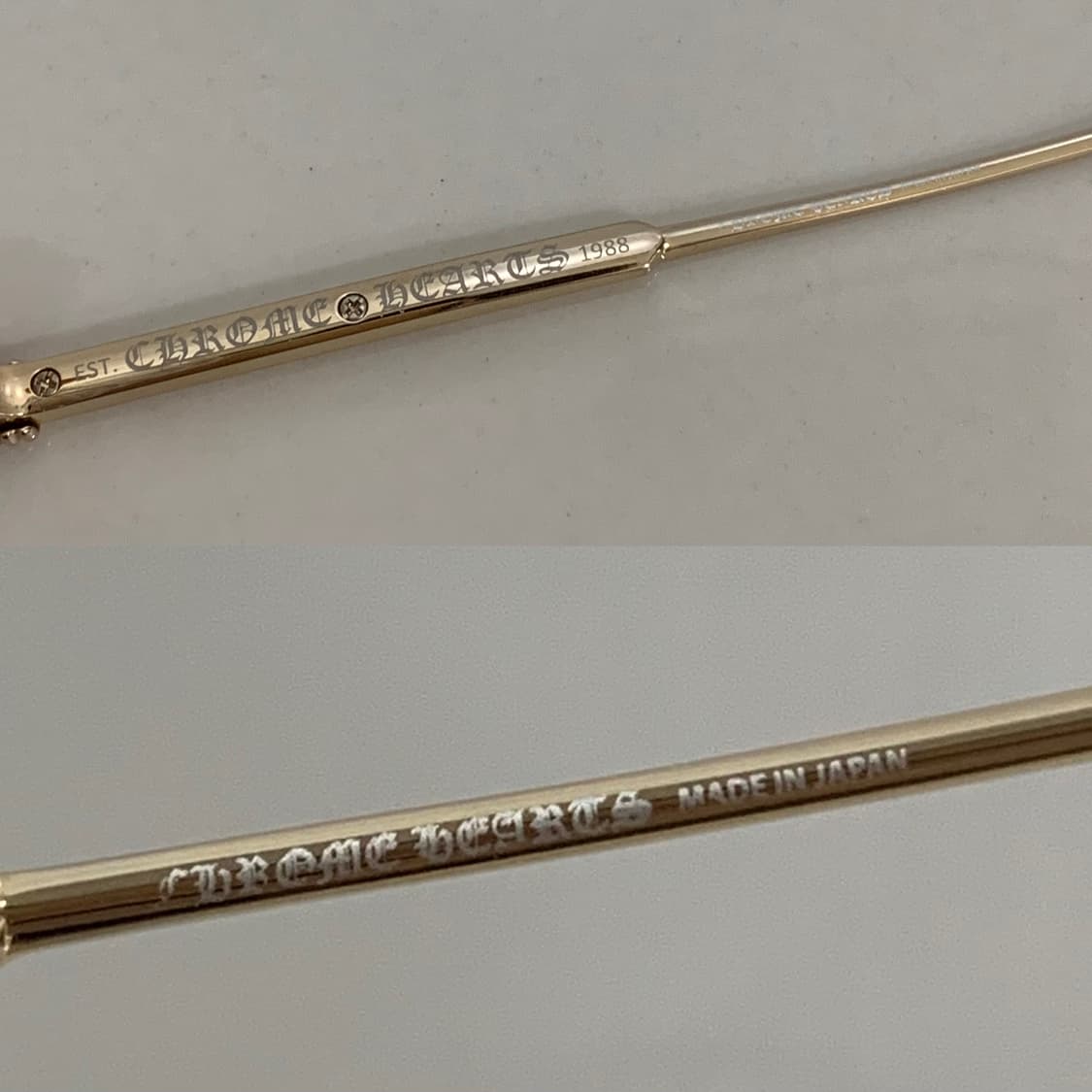 크롬하츠 컴프션 크리스탈&골드 플레이트 안경 클리어 투명 테 상품이미지8