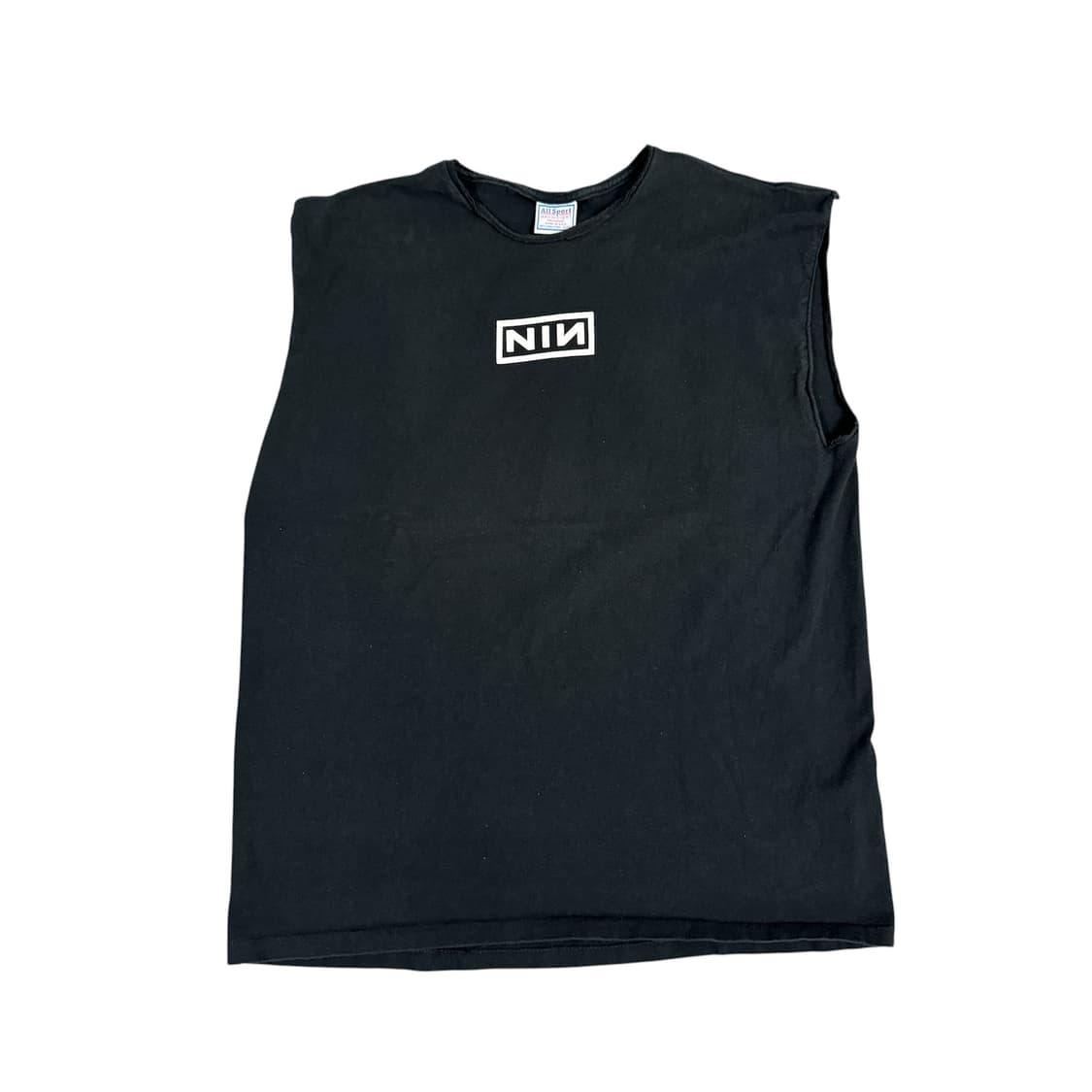 빈티지 90s 나인인치네일스 NIN 컷오프 슬리브리스 티셔츠 상품이미지1
