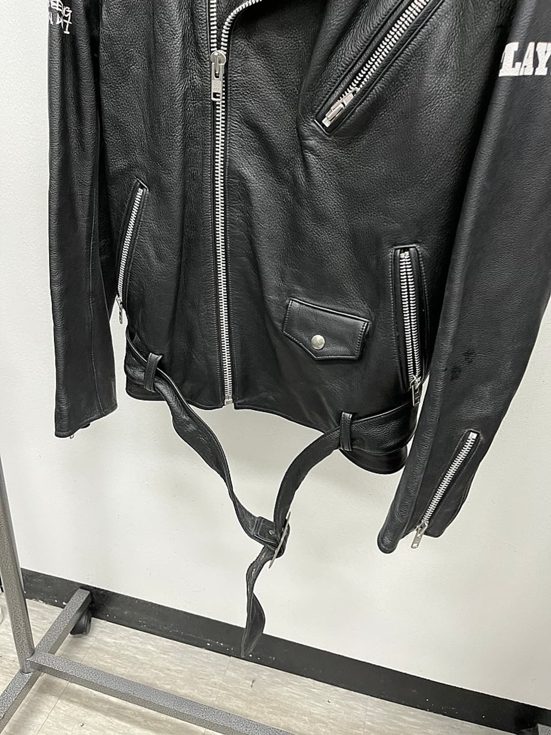 105) 플레이보이x휴먼비잉 가죽 라이더 상품이미지3