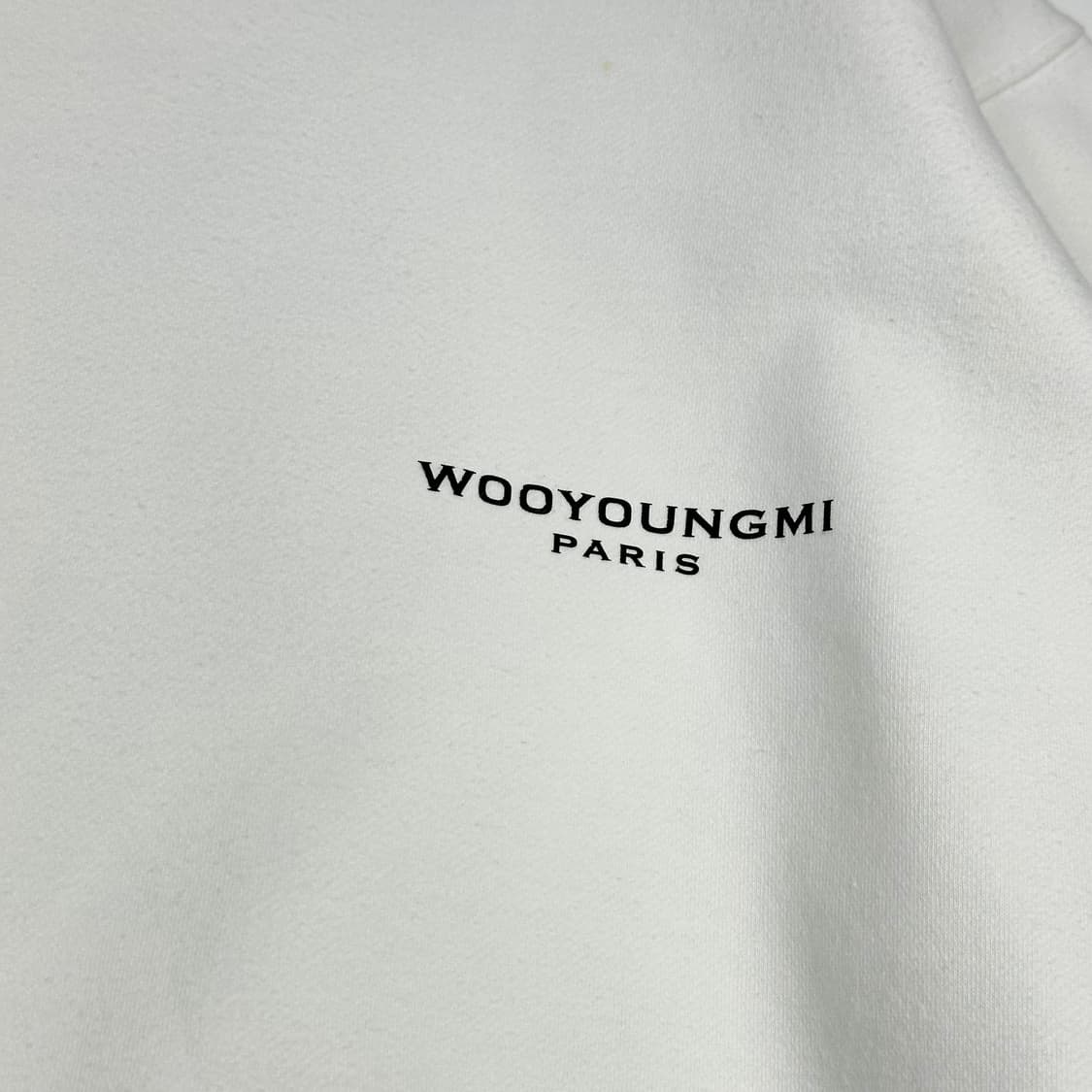 우영미 wooyoungmi 백로고 프린팅 박시핏 맨투맨 XL 상품이미지4